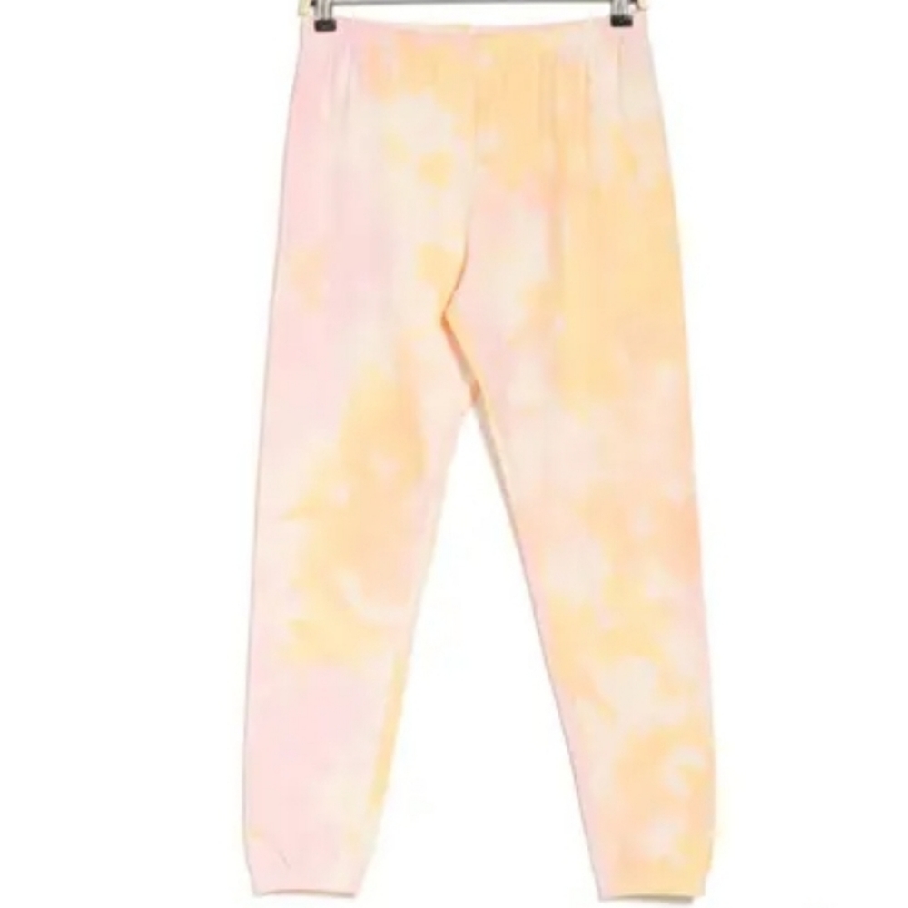 Wildfox Knox Joggers in Cotton Candy Pink Tie Dye Medium
